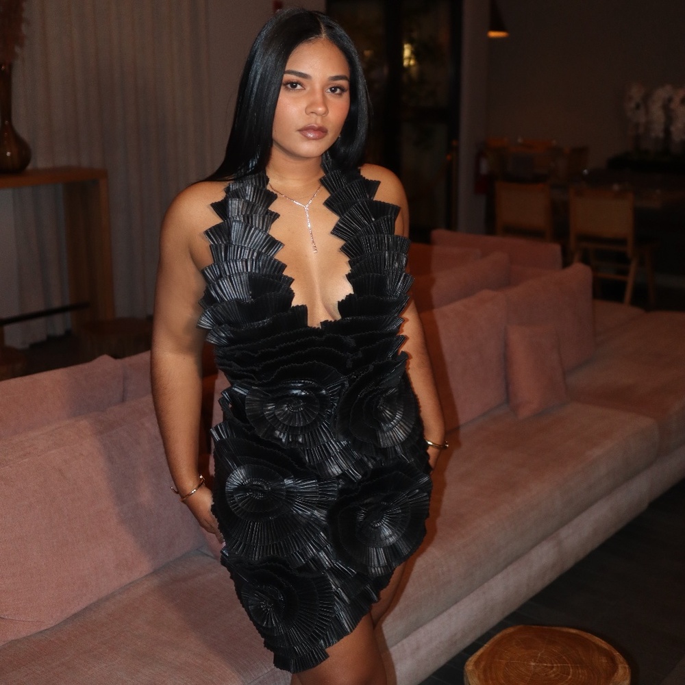 ONE OF ONE MINI DRESS IN PU - M